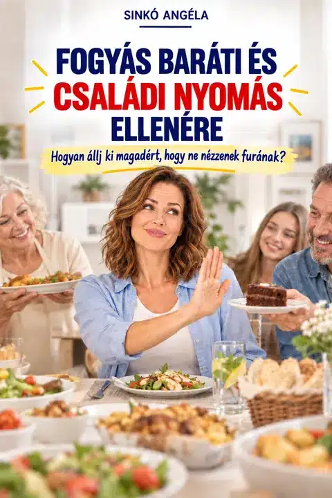 A „Fogyás baráti és családi nyomás ellenére” útmutató borítója