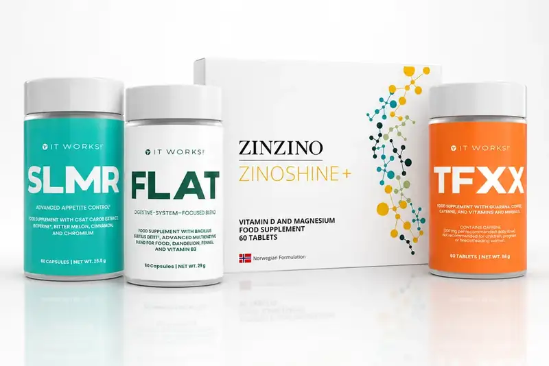 Az Újra csinosan kihívás + Lendület termékei: SLMR, FLAT, ZinoShine+ és TFXX